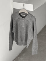 Textured Knit Half-Zip