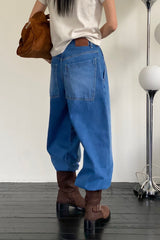 Pleat Loose Denim