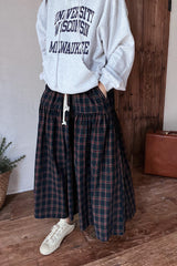 Plaid Banded Skirt