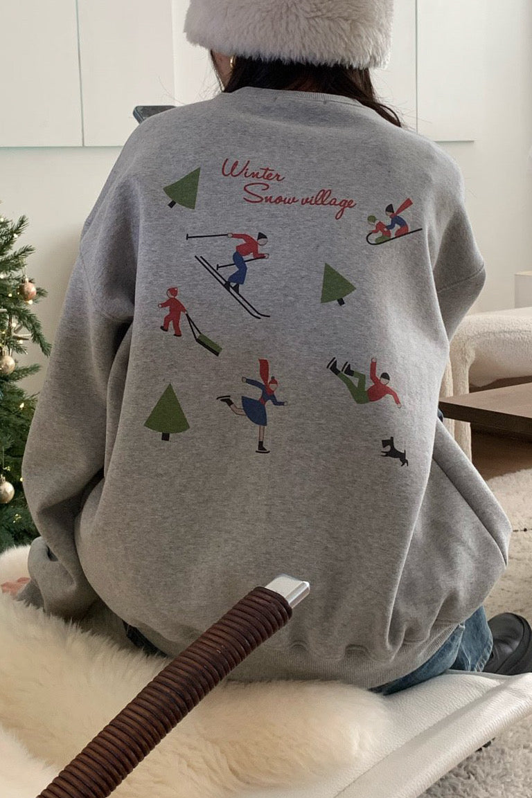 Winter Village Graphic Sweatshirt