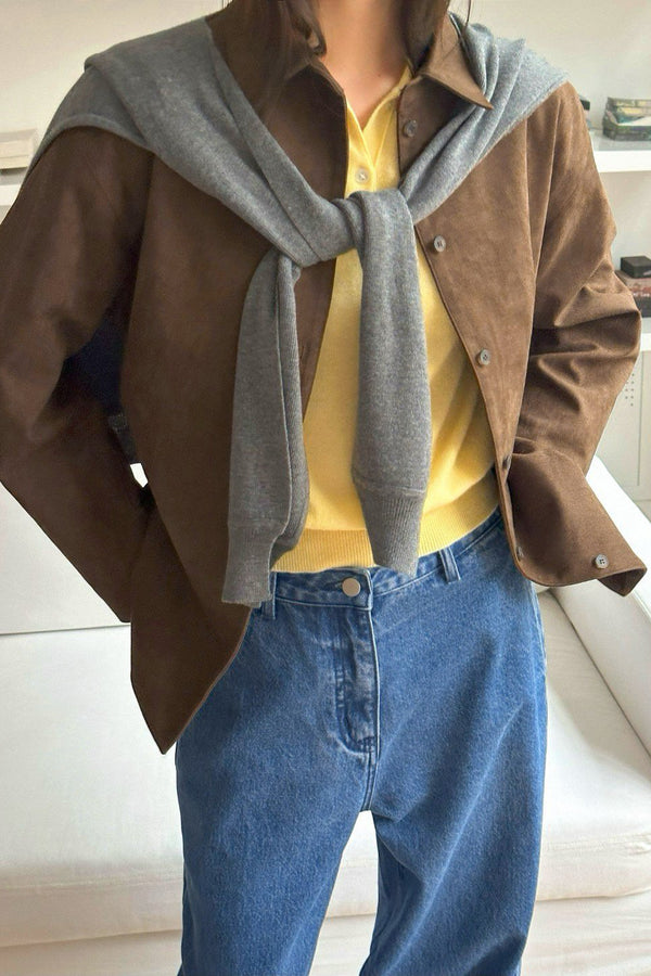 Suede Shirt Jacket