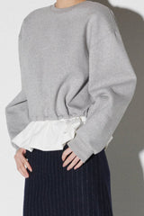 Balloon Hem Sweatshirt