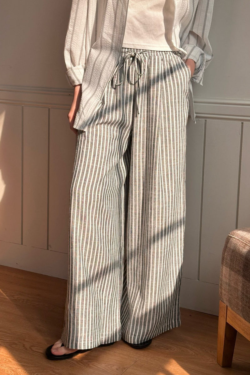 Stripe Wide Pants