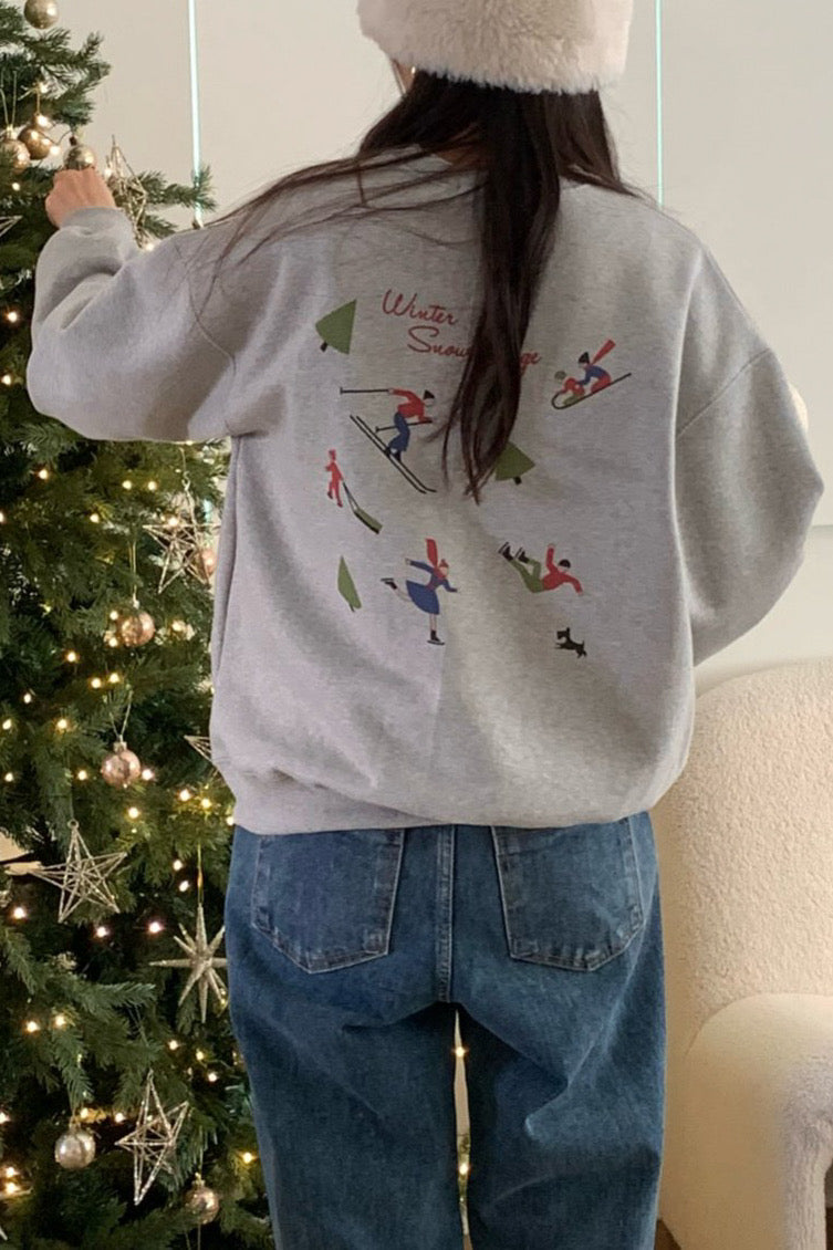 Winter Village Graphic Sweatshirt