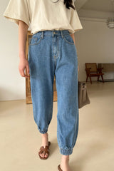 Denim Jogger Pants