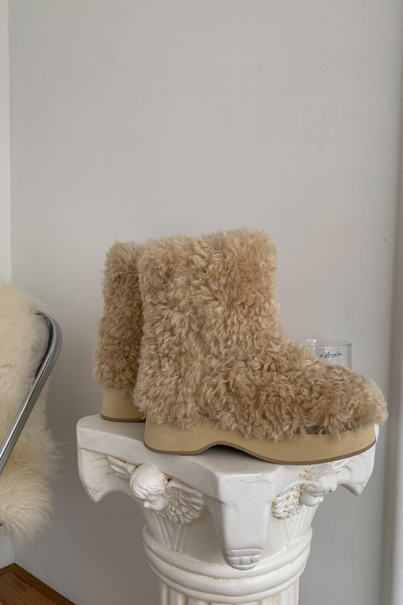 Faux Shearling Boots