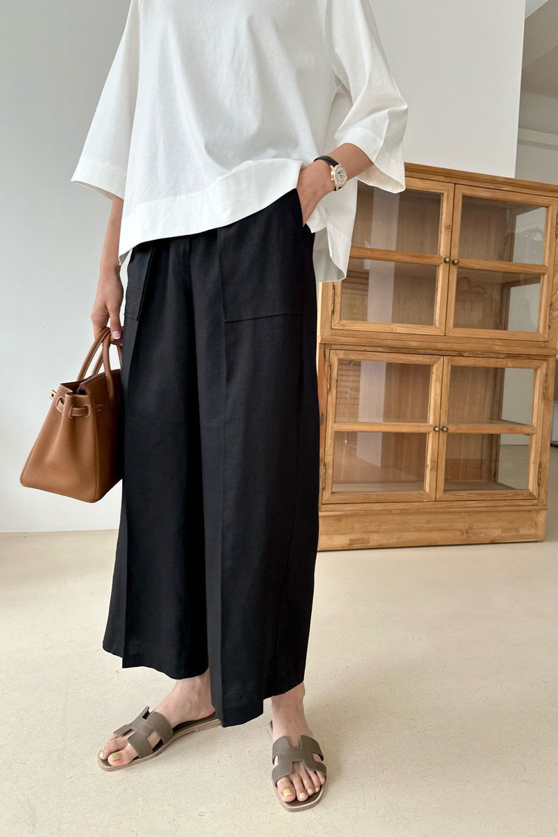 Comfy Linen Blend Trousers