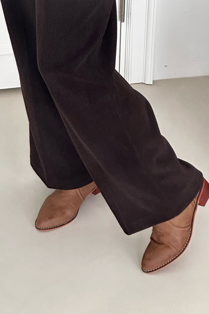 Corduroy Semi Wide Pants