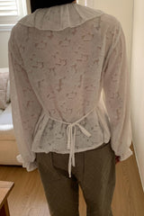 Delicate Jacquard Blouse