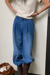 Pleat Loose Denim