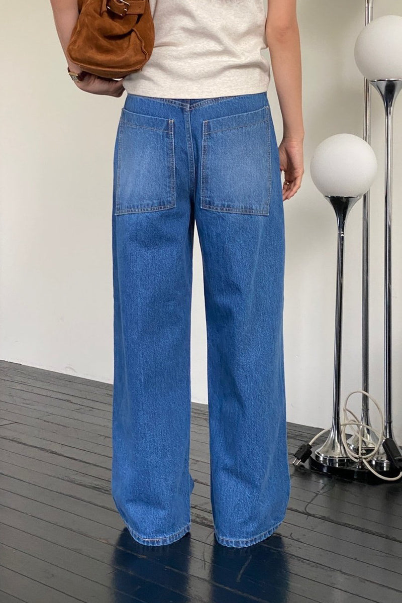 Pleat Loose Denim