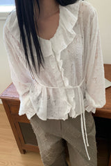 Delicate Jacquard Blouse