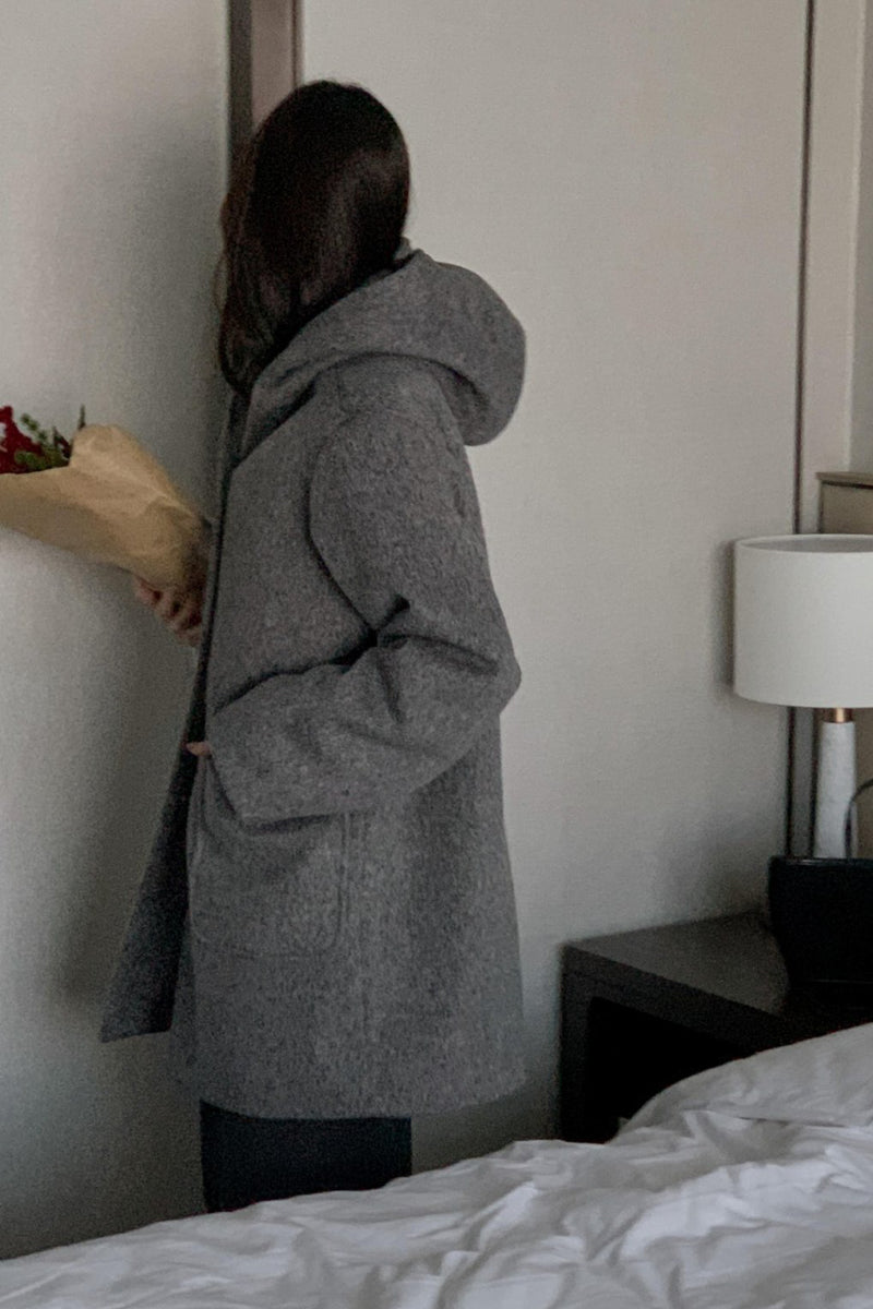 Cozy Hooded Wool Coat