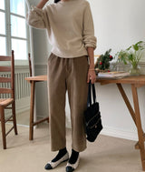 Warm Banded Corduroy Pants