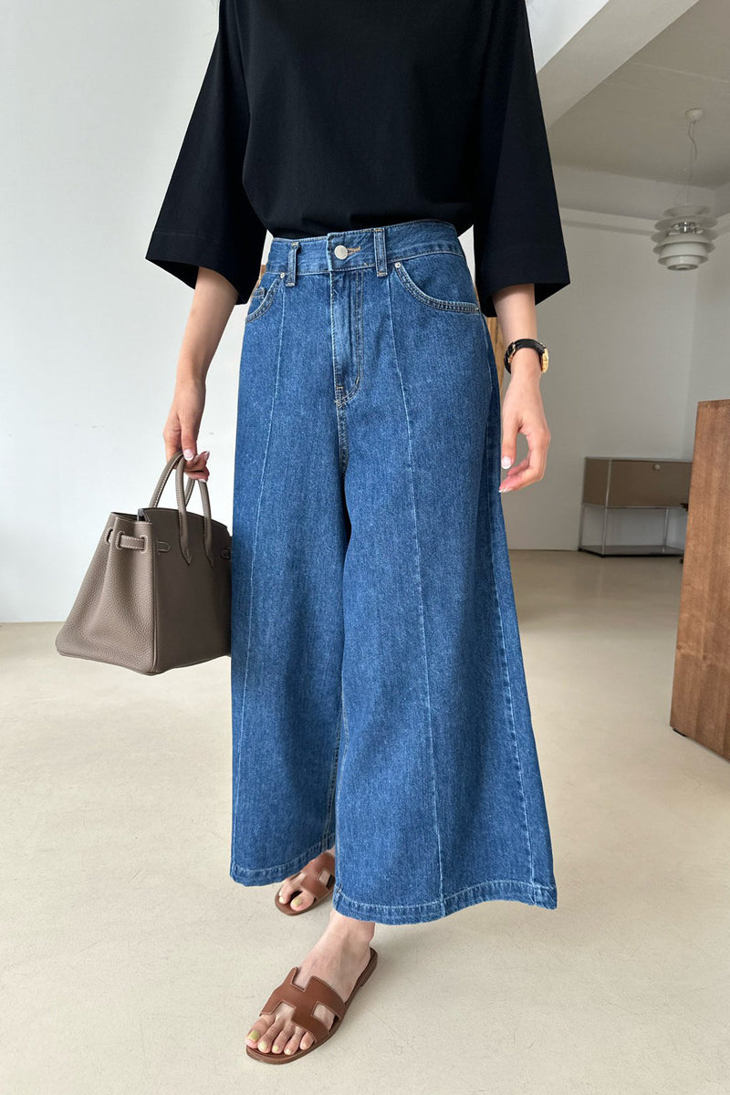 Seam Wide Denim Pants