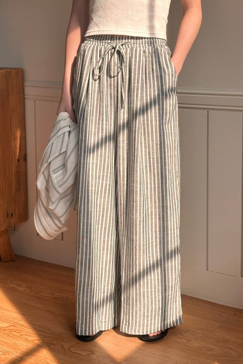 Stripe Wide Pants