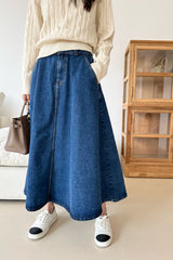 Denim Flare Skirt