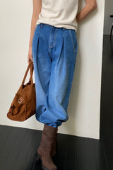 Pleat Loose Denim