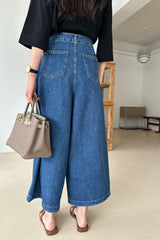 Seam Wide Denim Pants