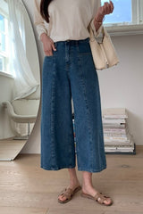 Pocket Crop Denim Pants