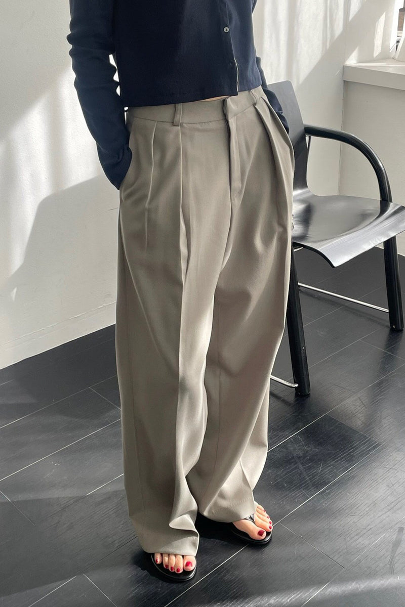 Elegant High-Waist Slacks