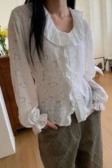 Delicate Jacquard Blouse