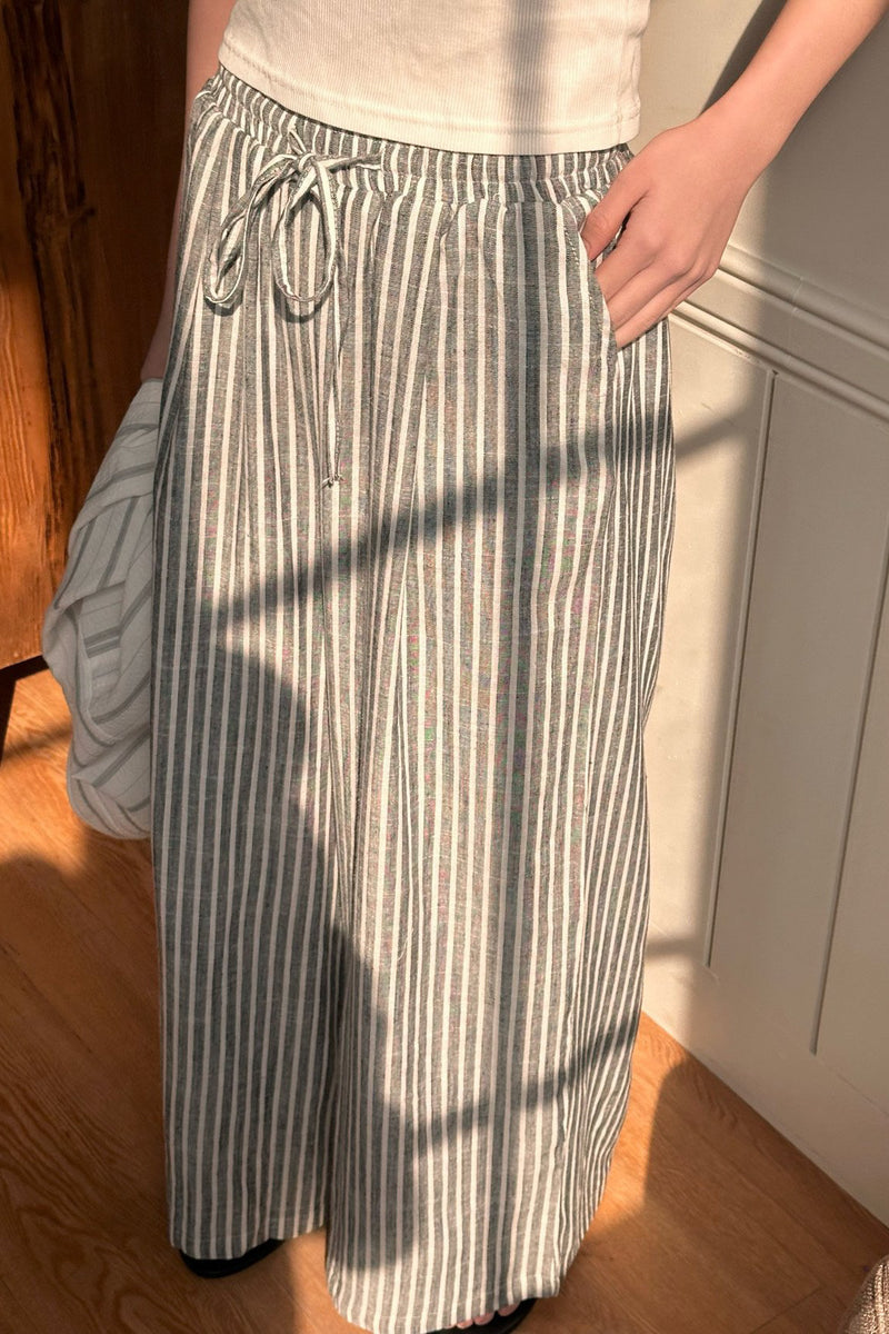 Stripe Wide Pants