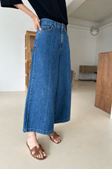 Seam Wide Denim Pants