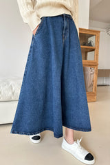 Denim Flare Skirt