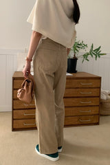 Beige Corduroy Pants