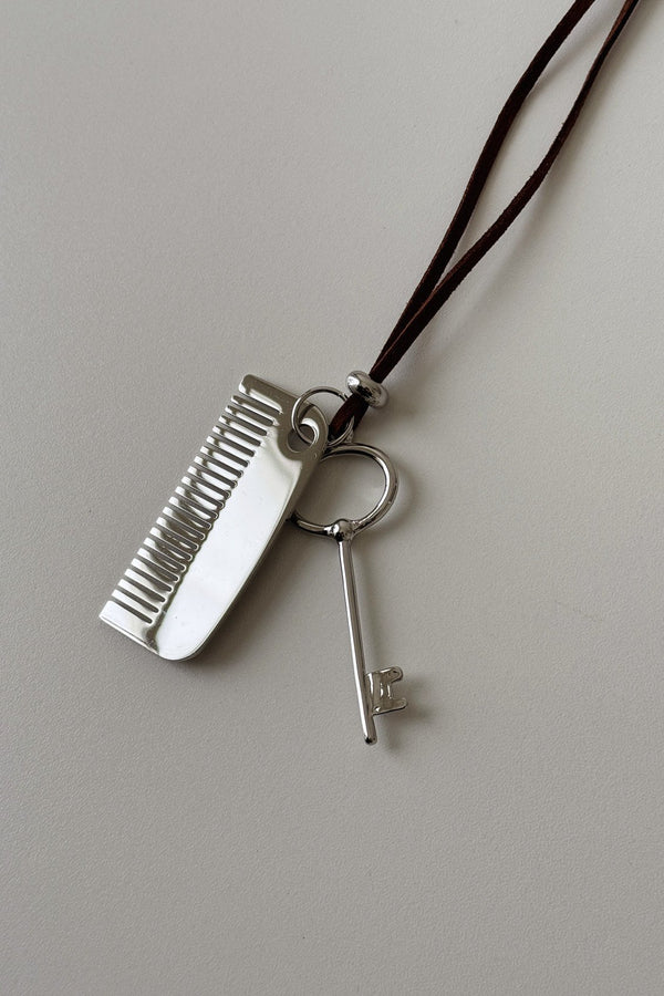 Key & Comb Necklace