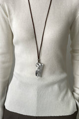 Key & Comb Necklace