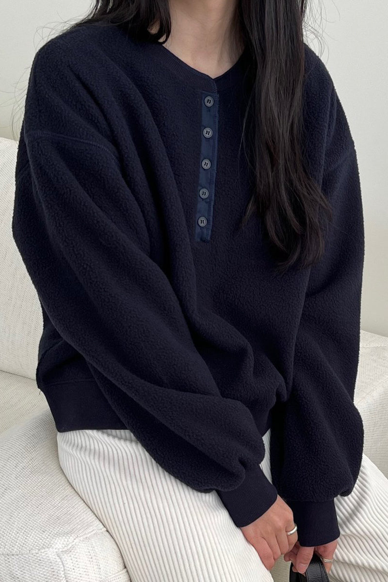 Cozy Henley Pullover