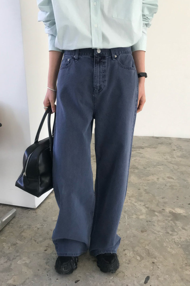 Vintage Dye Straight Denim