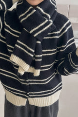 Muffler Cardigan Set