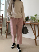 Warm Banded Corduroy Pants