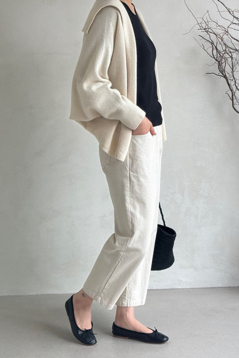 Whole Garment Sailor Cardigan