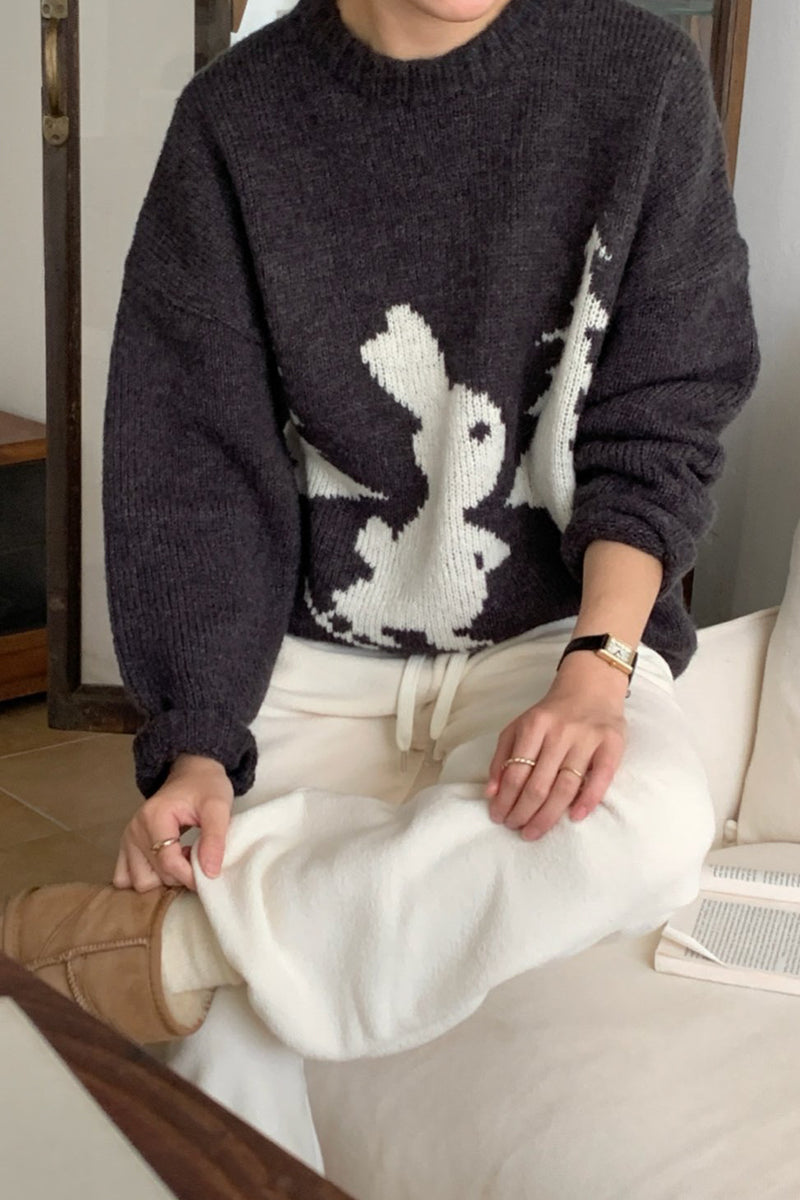 Playful Rabbit Sweater