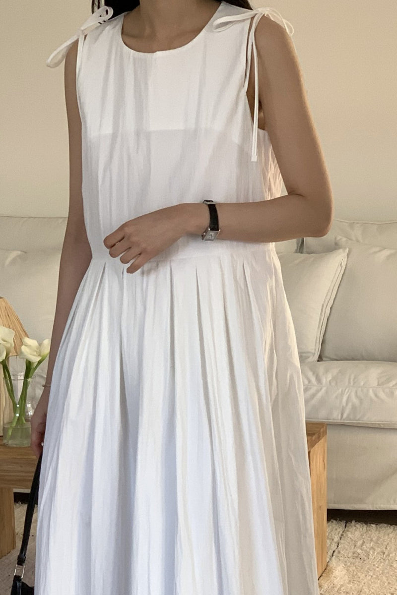 Tie-Shoulder Layering Dress