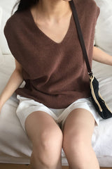 V-neck Knit Vest