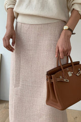 Herringbone Banded Skirt