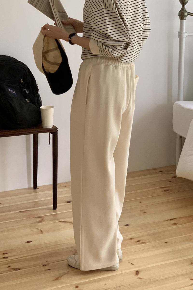 Pleat Terry Wide Pants