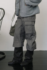 Quilted Cargo Padding Pants