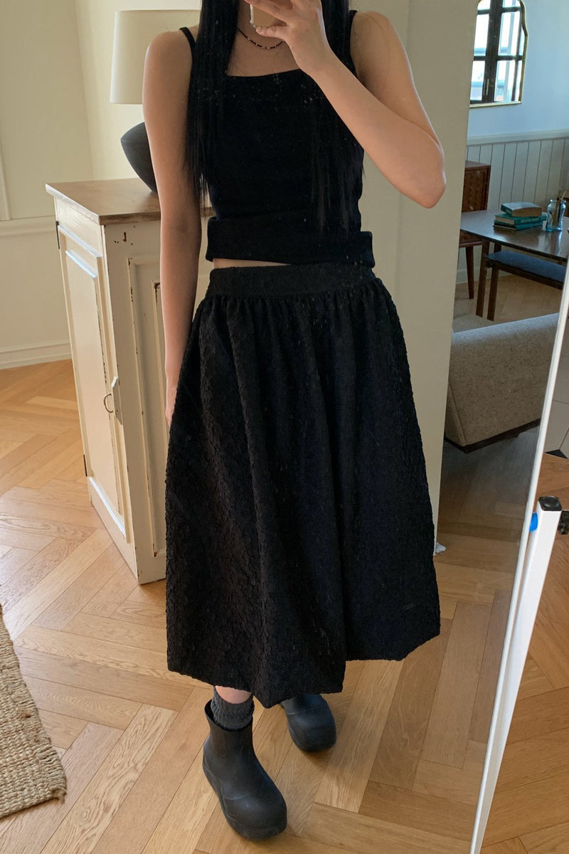 Bubble Jacquard Skirt