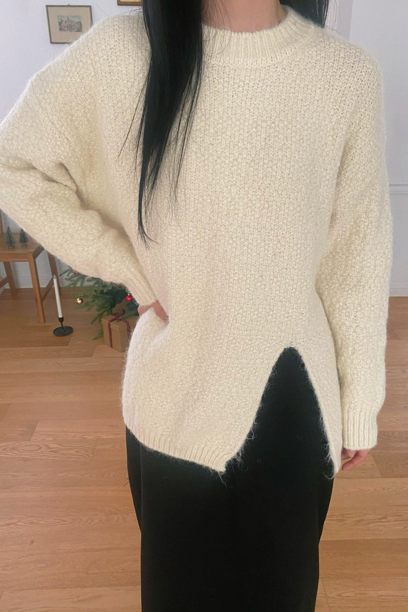 Front Slit Sweater