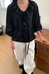 Delicate Jacquard Blouse