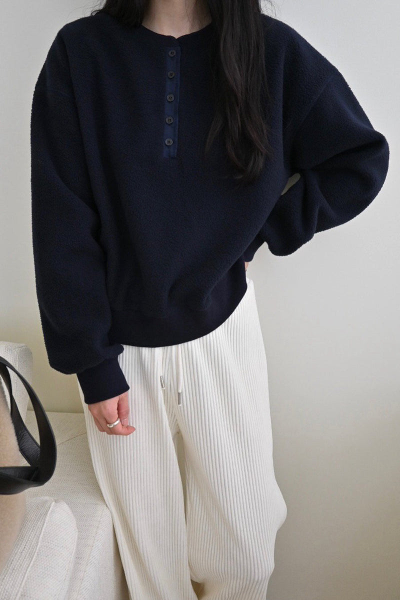 Cozy Henley Pullover