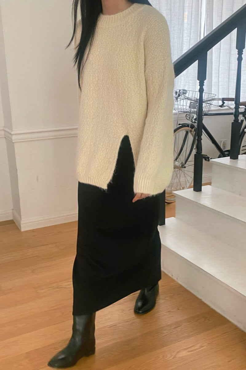 Front Slit Sweater