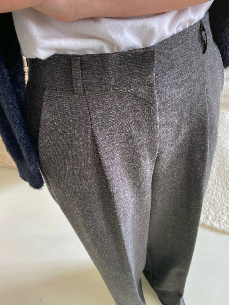 Banding Pintuck Slacks