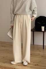 Pleat Terry Wide Pants